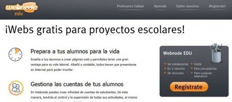 webnode EDU – Páginas web gratis para proyectos escolares, en español | #REDXXI | Scoop.it