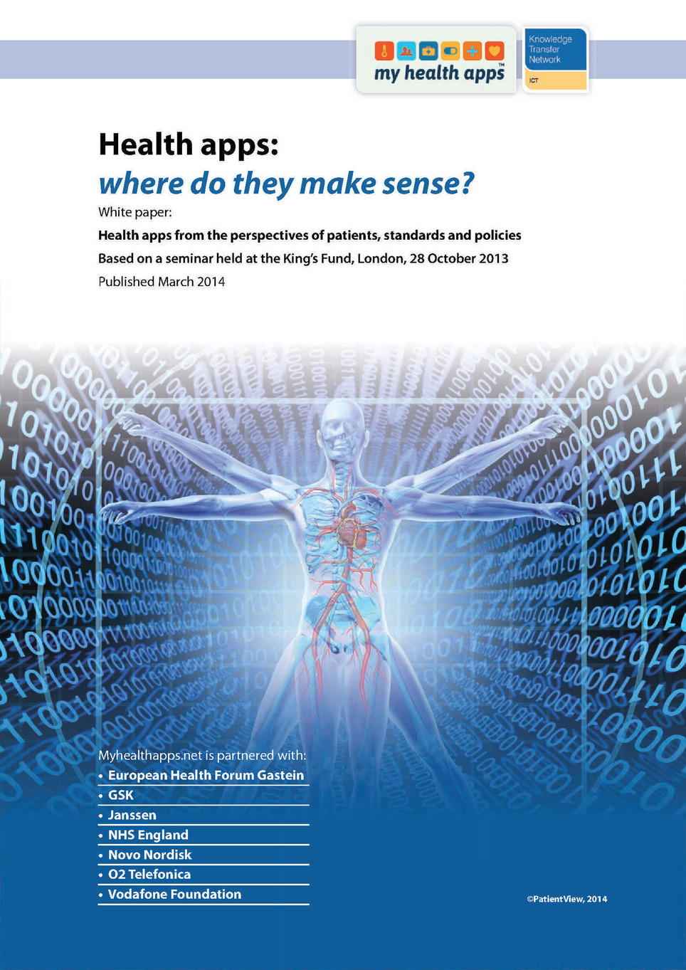 Health apps: where do they make sense? A patient opinion-informed white paper | Patient Self Management | Scoop.it