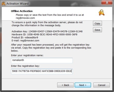 Movavi Video Editor Activation Key