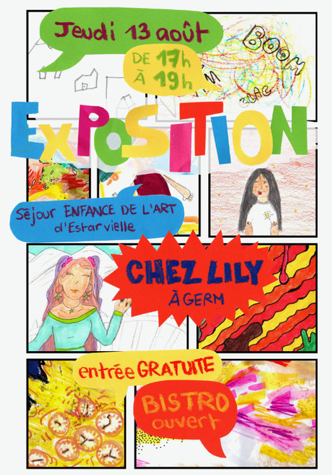Jeudi 13 ao&ucirc;t, de 18h &agrave; 19h, chez Lily, l&rsquo;enfance de l&rsquo;art s&rsquo;expose | Vall&eacute;es d'Aure & Louron - Pyr&eacute;n&eacute;es | Scoop.it