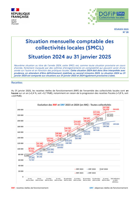 Situation mensuelle comptable des collectivités locales au 31 janvier 2025 | Veille juridique du CDG13 | Scoop.it
