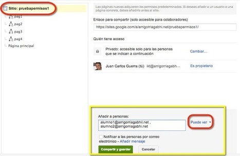 Permisos en un Google Site para trabajar colaborativamente | TIC & Educación | Scoop.it
