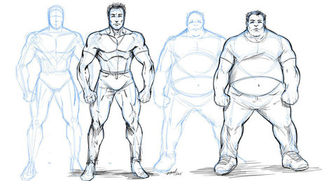 How to Draw Overweight Characters | Drawing References and Resources | Scoop.it