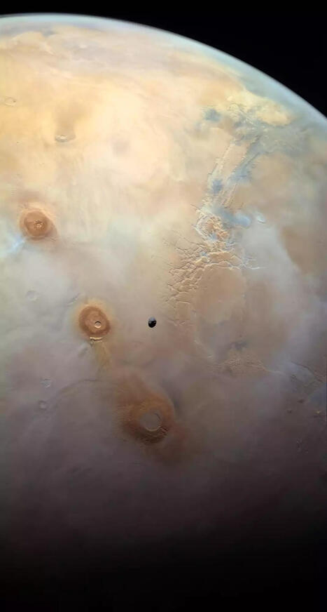 Les volcans de Tharsis d&eacute;voil&eacute;s par la sonde Mars Express | AERONAUTIQUE NEWS - AEROSPACE POINTOFVIEW - AVIONS - AIRCRAFT | Scoop.it