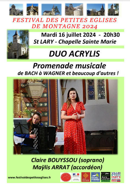 Duo Acrilys à Saint-Lary Soulan le mardi 16 juillet | Vallées d'Aure & Louron - Pyrénées | Scoop.it