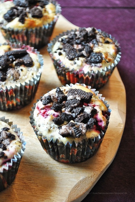 Vanilla Raspberry Oreo Cheesecake Muffins | Brownies, Muffins, Cheesecake & andere Leckereien | Scoop.it