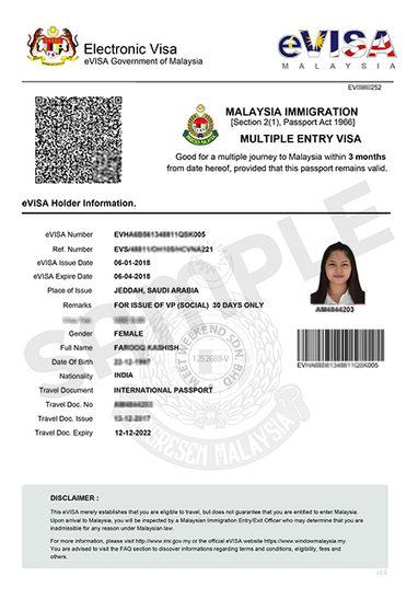 Key Malaysia Official Malaysia Visa Online E