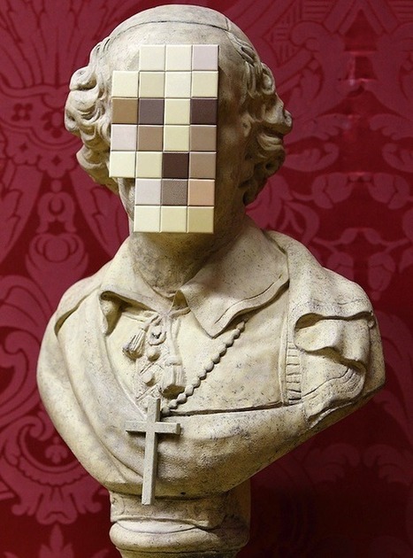 Banksy's New Pixelated Sculpture: Cardinal Sin - My Modern Metropolis | Creative_me | Scoop.it