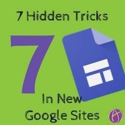 7 Hidden Tips for Google Sites - Teacher Tech via @AliceKeeler | iGeneration - 21st Century Education (Pedagogy & Digital Innovation) | Scoop.it