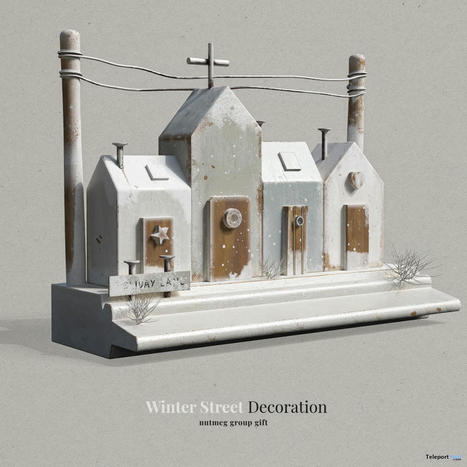 Winter Street Decoration November 2023 Group Gift by Nutmeg | Teleport Hub - Second Life Freebies | Second Life Freebies | Scoop.it