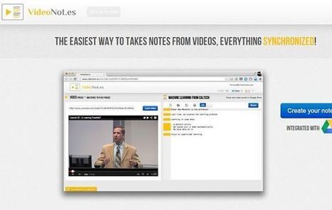 VideoNot permite tomar notas mientras visualizas cualquier vídeo | TIC & Educación | Scoop.it