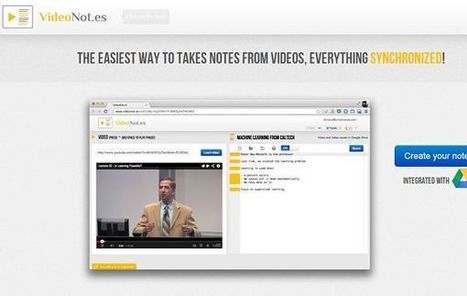 VideoNot permite tomar notas mientras visualizas cualquier vídeo | TIC & Educación | Scoop.it