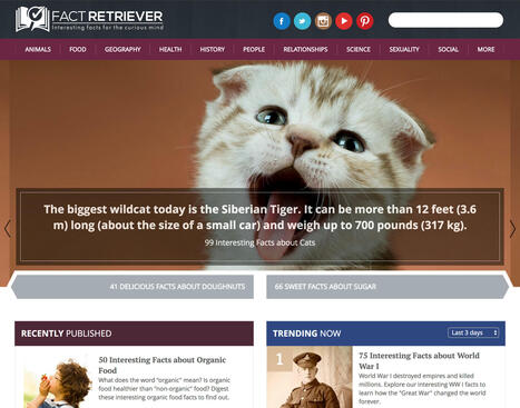 FactRetriever | Interesting Facts for the Curious Mind | 1Uutiset - Lukemisen tähden | Scoop.it