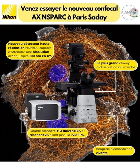 Nikon presents the AX-NSPARC at Imagerie-Gif - From January 30 to February 9 - | I2BC Paris-Saclay | Scoop.it