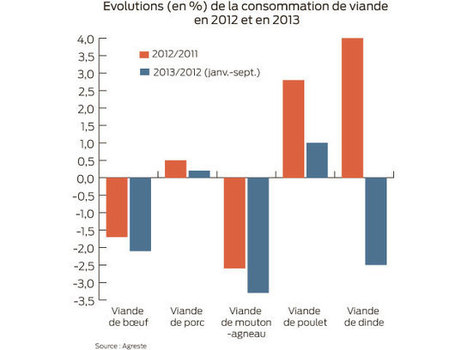 On consomme moins de viande en France | La Gazette des abattoirs | Scoop.it