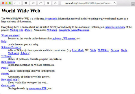 La primera página web cumple 25 años | tecno4 | Scoop.it