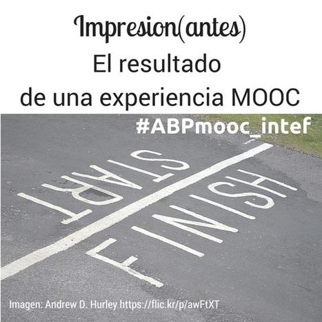 Impresion(antes): el resultado de una experiencia MOOC | E-Learning-Inclusivo (Mashup) | Scoop.it