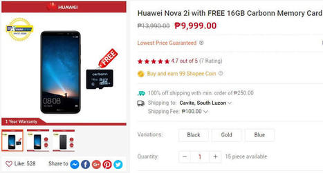 DEAL ALERT: Get the Huawei Nova 2i for only Php9,999 with free 16GB microSD card | Gadget Reviews | Scoop.it
