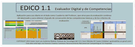 EDICO 1.1. Cuaderno para evaluar en competencias (José Luis Gutierrez) | TIC & Educación | Scoop.it