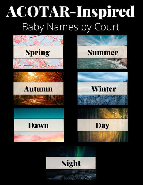 ACOTAR-Inspired Baby Names by Court | Name News | Scoop.it