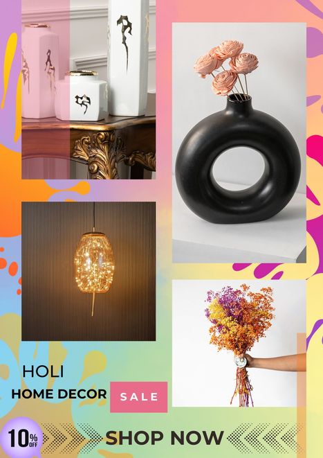 Holi Sale Flat 10% OFF | Decor and Lighting | Whispering Homes | Home Decor Items and Accessories | Scoop.it