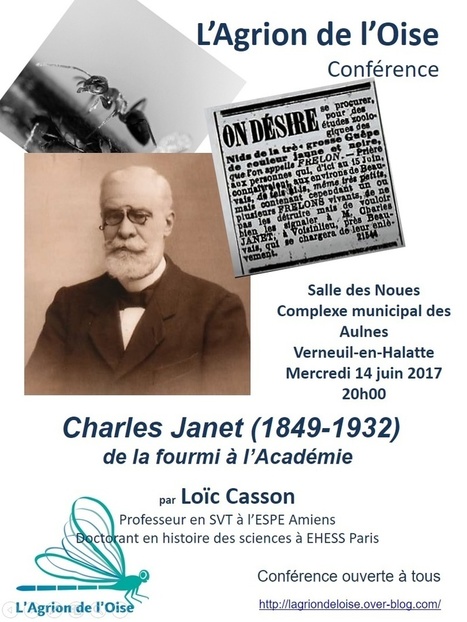 Charles Janet (1849 - 1932) : un entomologiste beauvaisien - L'Agrion de l'Oise | Variétés entomologiques | Scoop.it