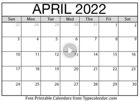 April 2022 Calendar: April 2022 Free Printables | Printable Calendars 2023 | Scoop.it