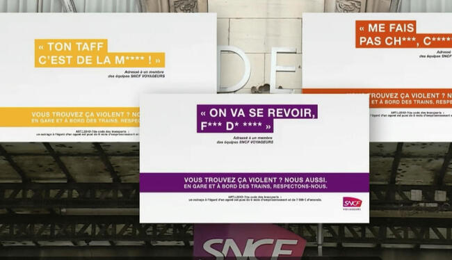 La SNCF lance une campagne contre les agressions sur ses agents