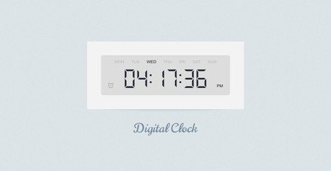 Creating Digital Clock using jQuery & CSS3 | CSS3 & HTML5 | Scoop.it