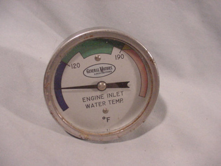 General Motors LocoMotives, Engine Inlet Water Temperature Gauge Gage, Fahrenheit | Antiques & Vintage Collectibles | Scoop.it