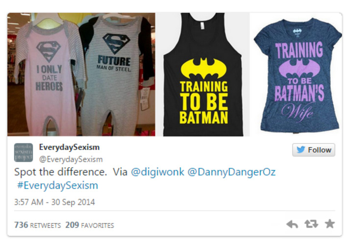 Sexist Baby Clothing At Target Says Boys Can Be Batman, Girls Can Date Him | Herstory | Scoop.it