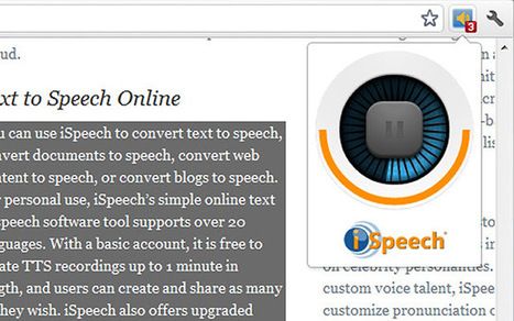 Text to speech tools for your browser - good for all | iGeneration - 21st Century Education (Pedagogy & Digital Innovation) | Scoop.it