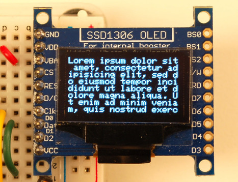 Overview | Monochrome OLED Breakouts | Adafruit Learning System | #Coding #Maker #MakerED #MakerSpaces #LEARNingByDoing  | 21st Century Learning and Teaching | Scoop.it