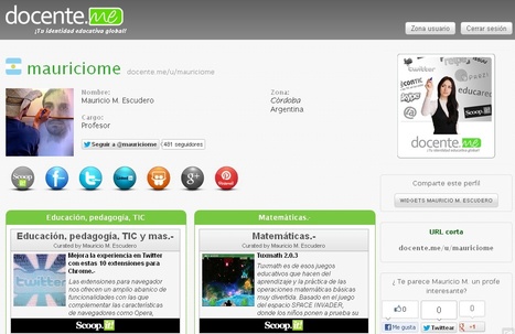 Docente.me, el About.me de la docencia.- | Educación, pedagogía, TIC y mas.- | Scoop.it
