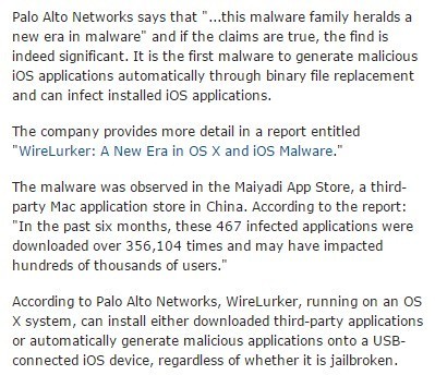 OS X malware infecting connected iPhones, iPads | Cyber Security | Apple, Mac, MacOS, iOS4, iPad, iPhone and (in)security... | Scoop.it