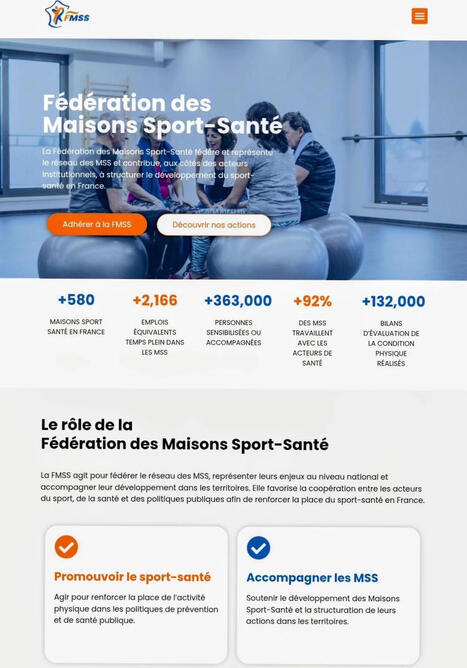 Le site internet de la F&eacute;d&eacute;ration des Maisons Sport-Sant&eacute; est d&eacute;sormais en ligne !&nbsp; | 1 - Etudes - Rapports - Chiffres Clefs | Scoop.it