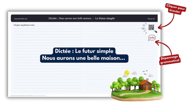 Le futur simple (dictée) A2-B1 | POURQUOI PAS... EN FRANÇAIS ? | Scoop.it