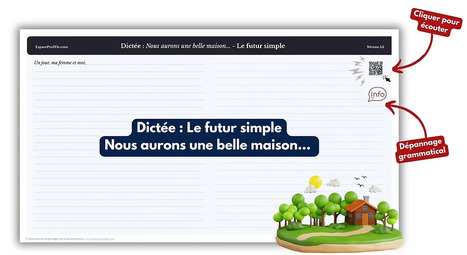 Le futur simple (dictée) A2-B1 | POURQUOI PAS... EN FRANÇAIS ? | Scoop.it