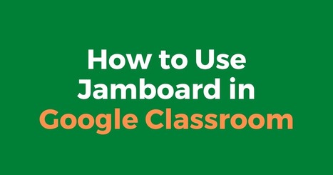 How to Use Jamboard in Google Classroom | TIC & Educación | Scoop.it