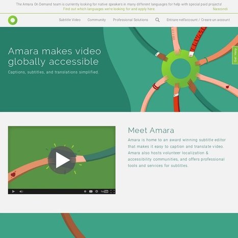 Amara: tradurre ed inserire sottotitoli a video | NOTIZIE DAL MONDO DELLA TRADUZIONE | Scoop.it