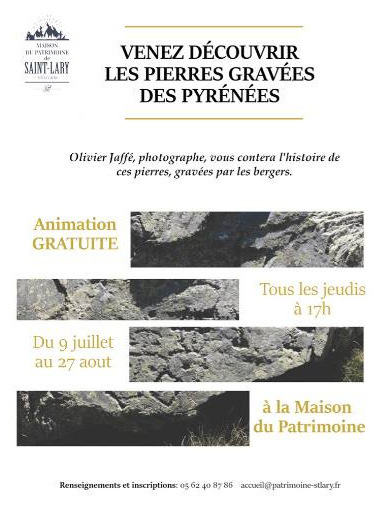 Les pierres gravées des Pyrénées à la Maison du patrimoine à Saint-Lary Soulan à partir du 9 juillet | Vallées d'Aure & Louron - Pyrénées | Scoop.it