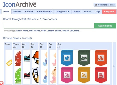 Icon Archive - Search 368,696 free icons, desktop icons, download icons, social icons, xp icons, vista icons | Time to Learn | Scoop.it