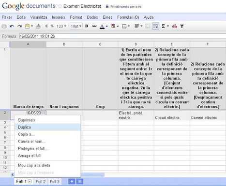 Bloc d'anelles: Corregir un formulari amb Google documents | Google tresnak | Scoop.it