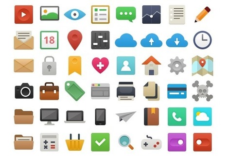 It’s Flat! 48 Free Vector Icons | MediaLoot | Drawing References and Resources | Scoop.it