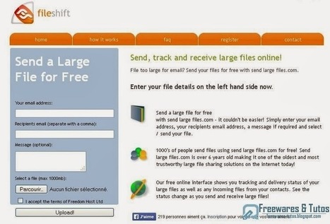 Fileshift : un service en ligne pour envoyer des fichiers de grande taille (1 Go) par mail | François MAGNAN  Formateur Consultant | Scoop.it