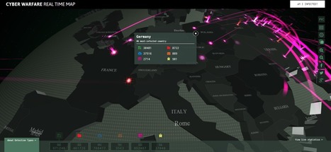 Les cartes qui illustre l’épidémie de malwares en temps réel | Cybersécurité - Innovations digitales et numériques | Scoop.it