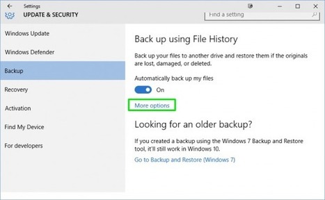 How to Back Up Files with File History in Windows 10 | WinTechSolutions | Scoop.it