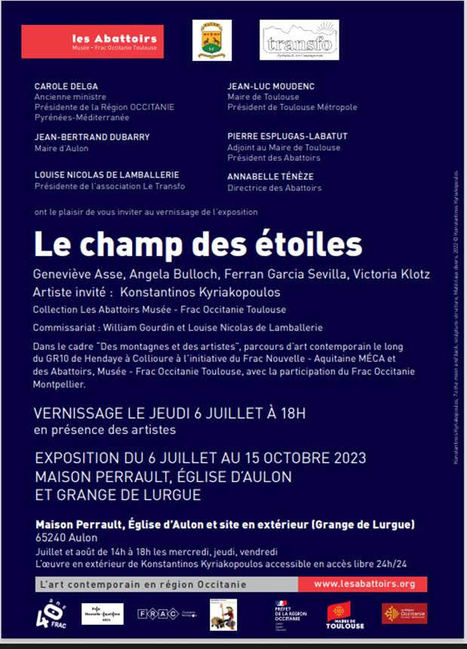 Vernissage de l'exposition "Le champ des étoiles" à Aulon le 6 juillet | Vallées d'Aure & Louron - Pyrénées | Scoop.it