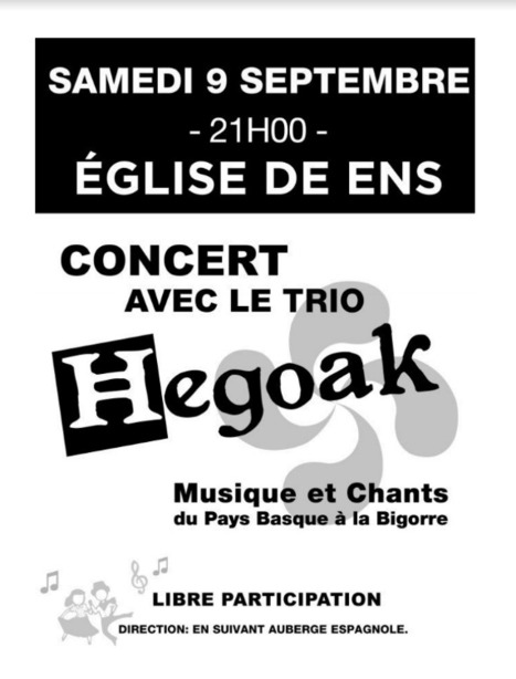 Concert de musique et chants à Ens le 9 septembre | Vallées d'Aure & Louron - Pyrénées | Scoop.it