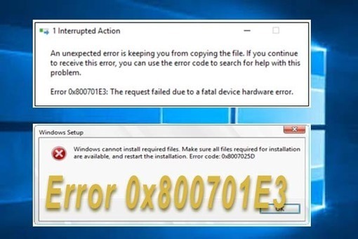 Error 0x800701e3 On Windows 10 8 1 7 It S - fatal error sans shirt roblox